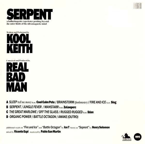 Serpent - Kool Keith & Real Bad Man
