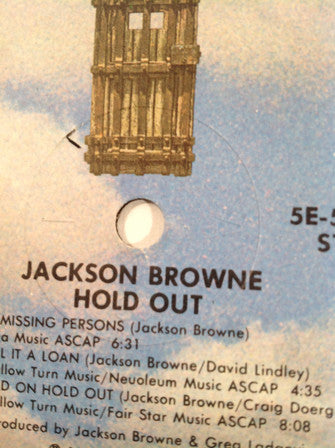 Hold Out - Browne, Jackson