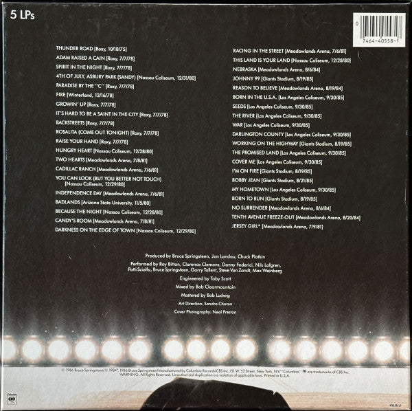 Live/1975-85 - Springsteen, Bruce & E Street Band
