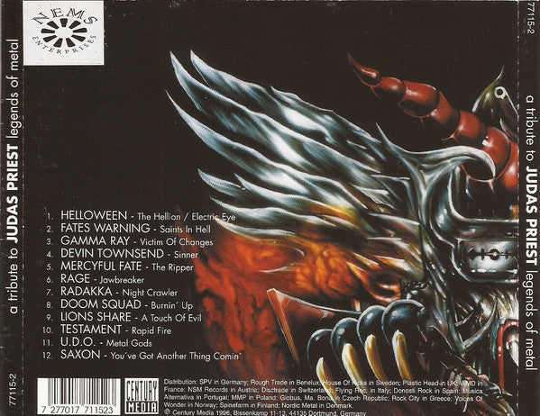 A Tribute To Judas Priest Legends Of Metal - Various