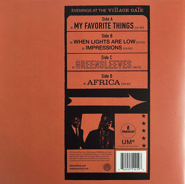 Evenings At The Village Gate: John Coltrane With E - Coltrane, John