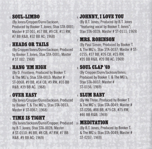 The Complete Stax Singles, Vol. 2 (1968-1974) - Booker T & The MG's