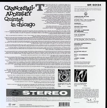 Cannonball Adderley Quintet In Chicago - Adderley, Cannonball