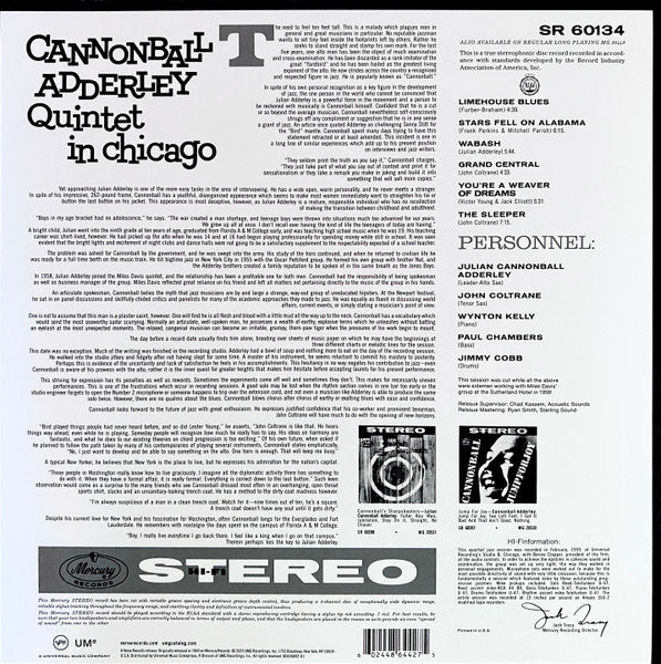 Cannonball Adderley Quintet In Chicago - Adderley, Cannonball