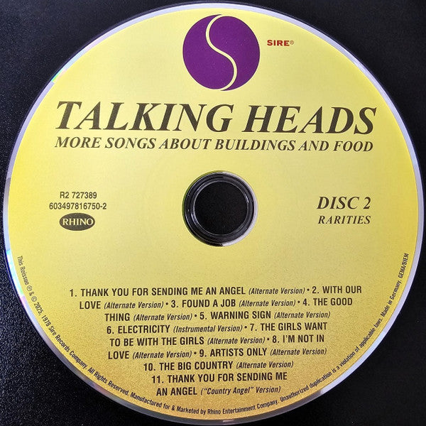 More Songs About Buildings And Food - Talking Heads