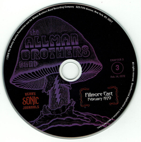 Bear's Sonic Journals: Fillmore East February 1970 - Allman Brothers Band, The