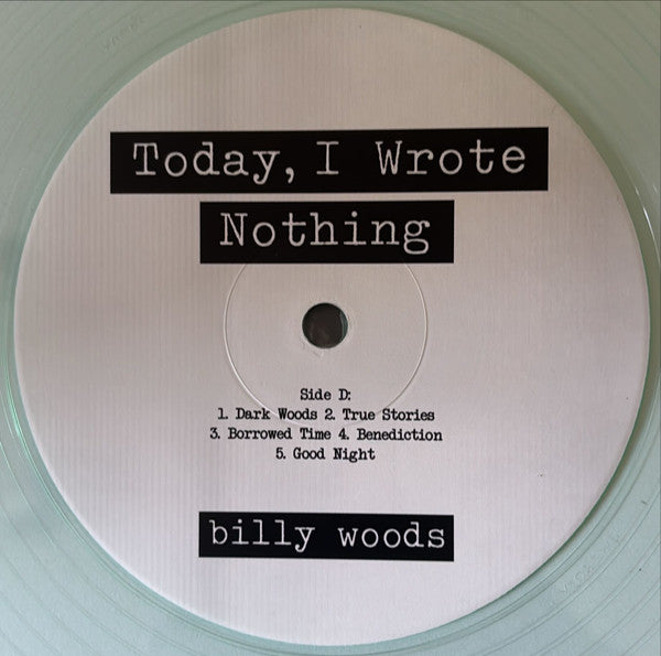 Today, I Wrote Nothing (10 Year Anniversary) - Billy Woods