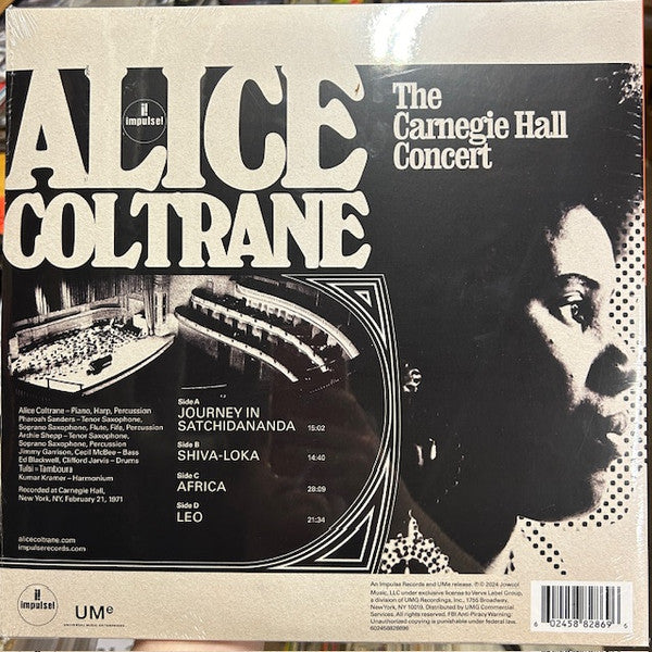 The Carnegie Hall Concert - Coltrane, Alice