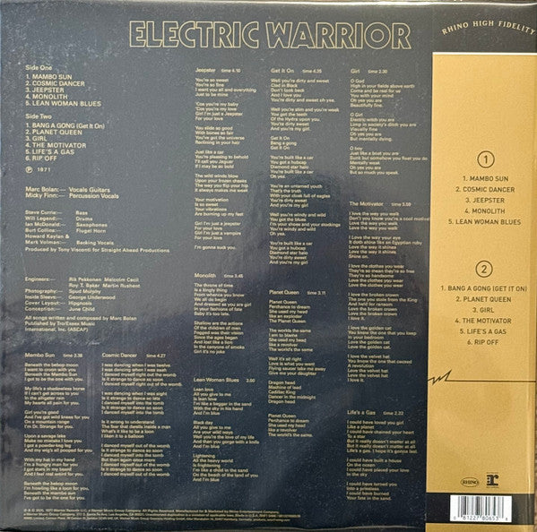 Electric Warrior - T. Rex