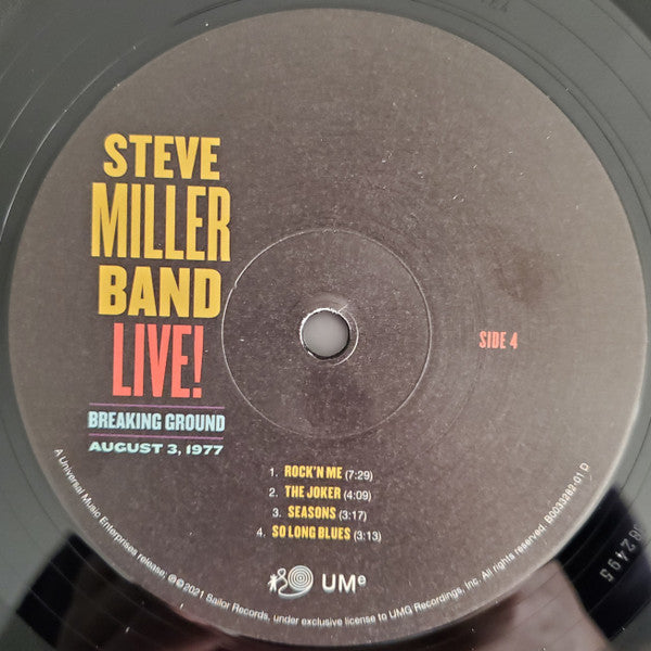 Live! Breaking Ground August 3, 1977 - Miller, Steve Band