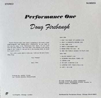 Performance One - Firebaugh, Doug