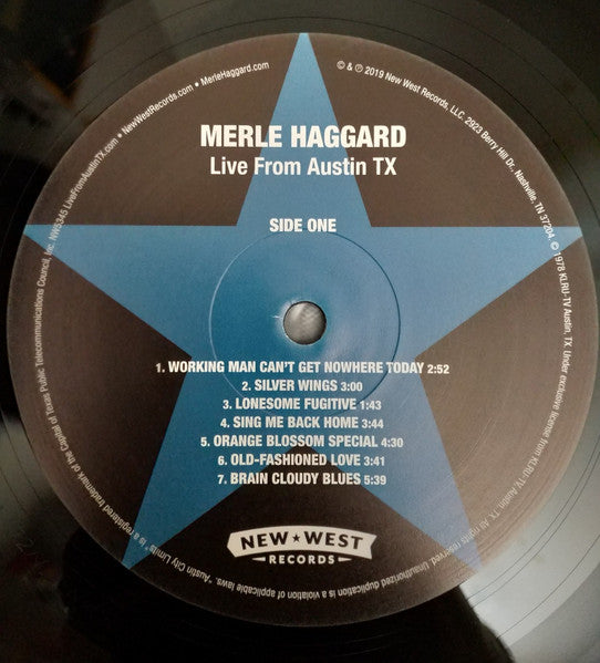 Live From Austin, Tx '78 - Haggard, Merle