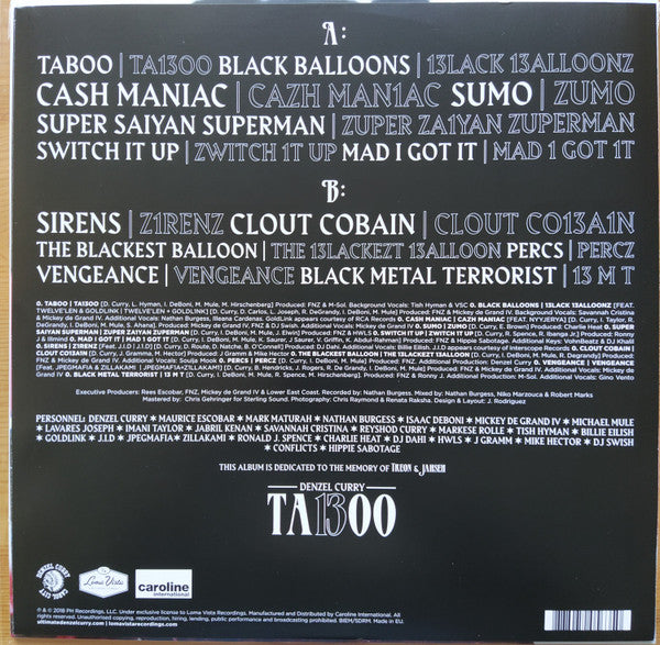 Ta13oo - Curry, Denzel