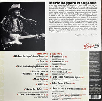 Live From Austin, Tx '85 - Haggard, Merle
