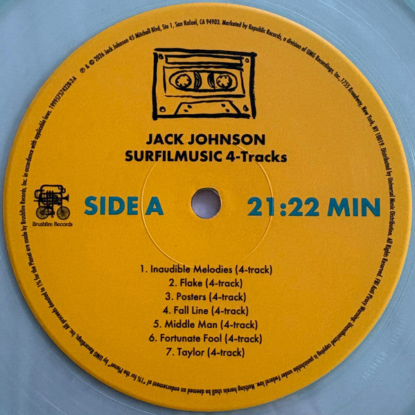 SURFILMUSIC (Soundtrack & 4-Tracks) [Indie Exclusive Soda Pop Bottle Blue] - Jack Johnson