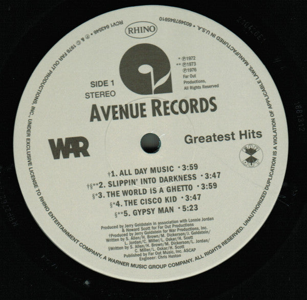 Greatest Hits - War