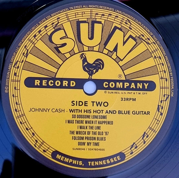 With His Hot And Blue Guitar: Sun Records 70th / Remastered 2022 [LP] - Johnny Cash
