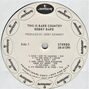 This Is Bare Country - Bare, Bobby