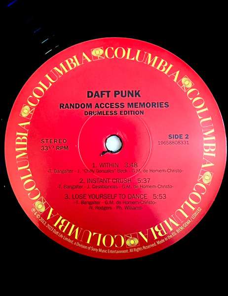 Random Access Memories: Drumless Edition [2LP] - Daft Punk