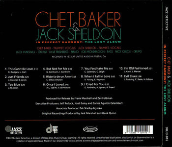 In Perfect Harmony: The Lost Album - Baker, Chet