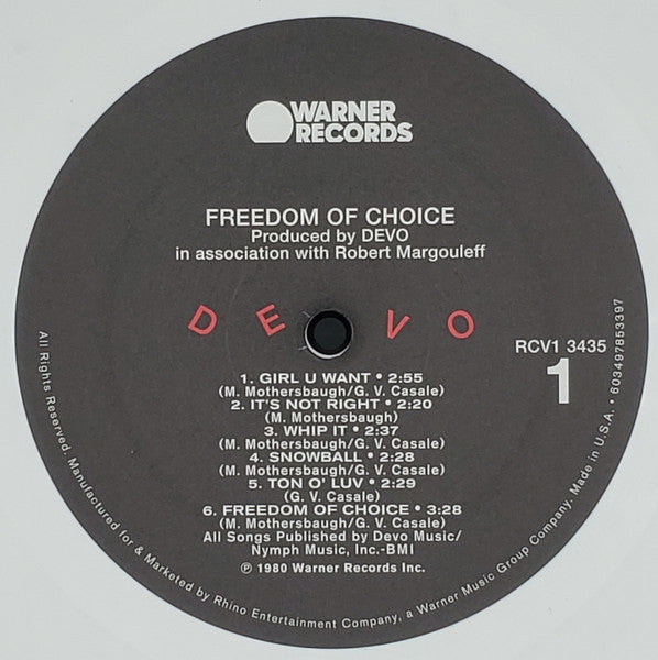 Freedom Of Choice - Devo