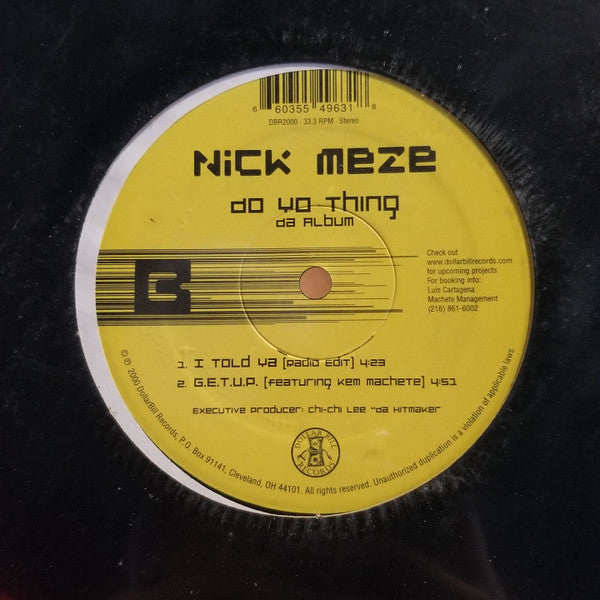 Do Yo Thing (Da Album) - Meze, Nick