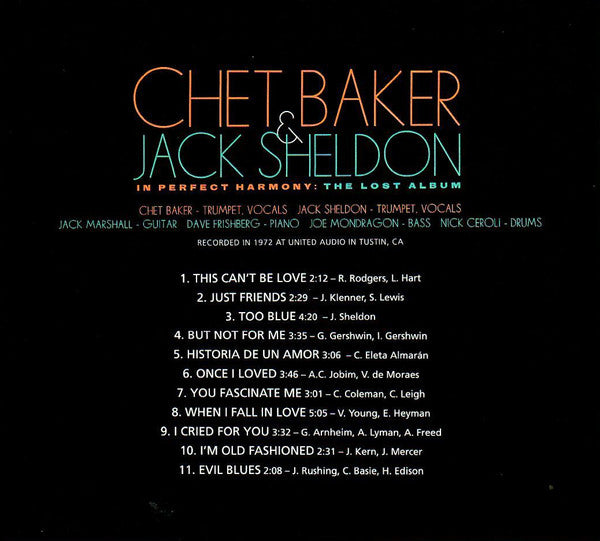 In Perfect Harmony: The Lost Album - Baker, Chet