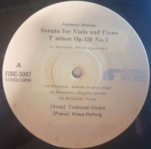 Sonatas For Viola And Piano, Op. 120, No. 1 & 2 - Brahms, Johannes