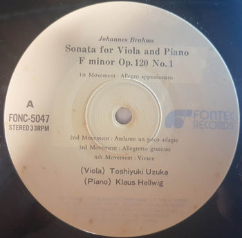 Sonatas For Viola And Piano, Op. 120, No. 1 & 2 - Brahms, Johannes