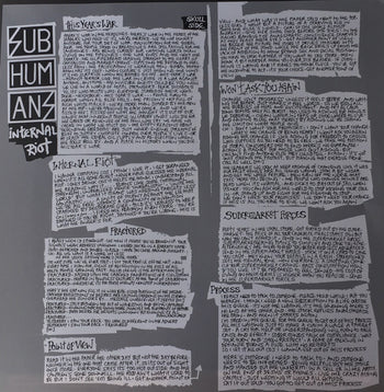 Internal Riot - Subhumans