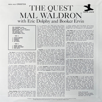 The Quest - Waldron, Mal / Dolphy, Eric / Ervin, Booker