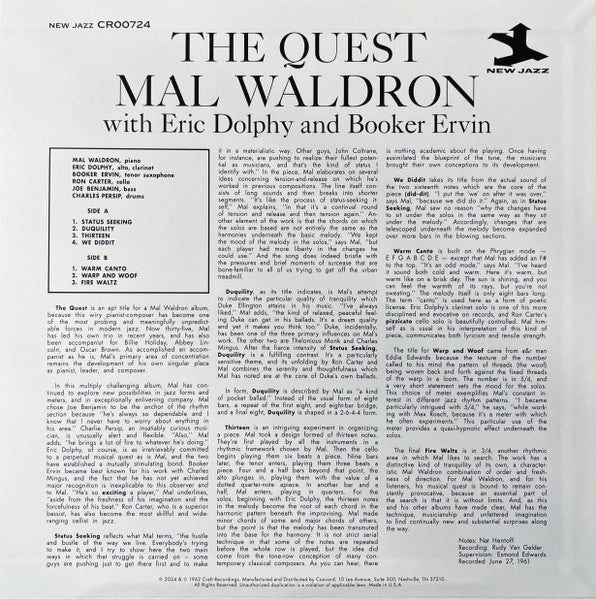 The Quest - Waldron, Mal / Dolphy, Eric / Ervin, Booker