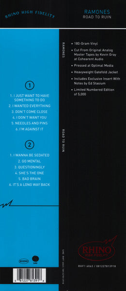 Road To Ruin Hifi - Ramones