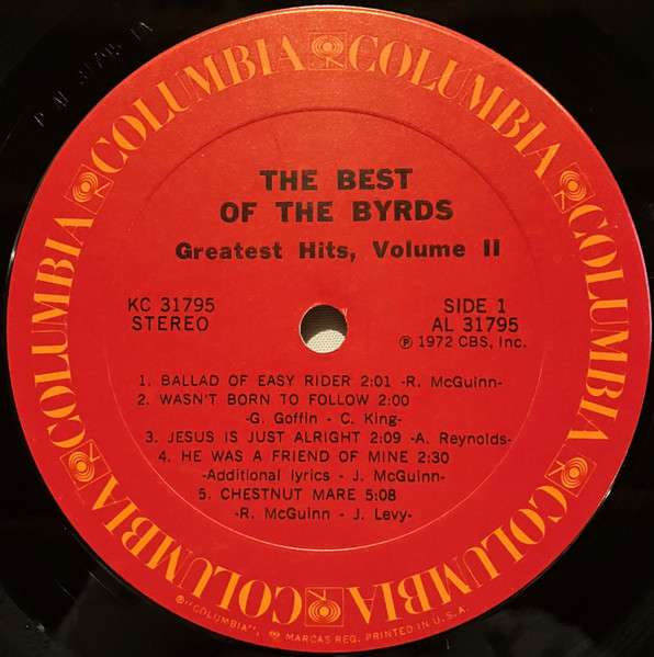 The Best Of The Byrds   Greatest Hits, Volume II  - Byrds
