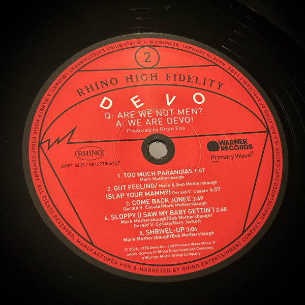 Q: Are We Not Men? A: We Are Devo! - Devo