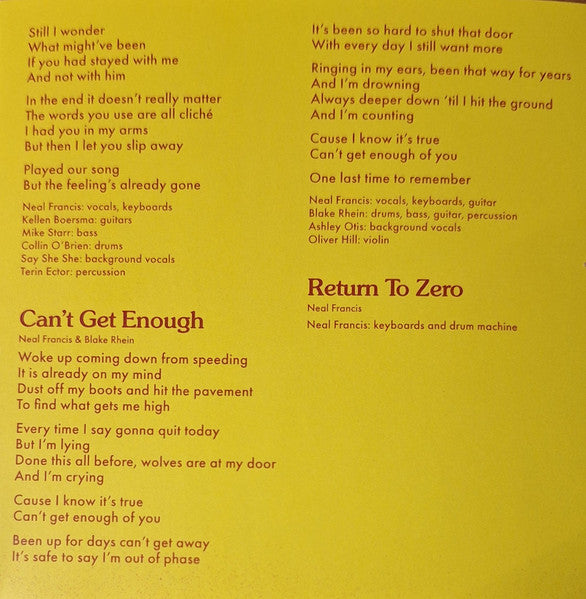 Return To Zero - Francis, Neal