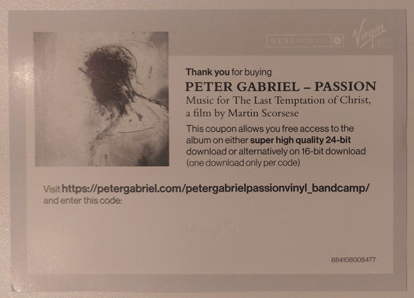 Passion: Music For The Last Temptation Of Christ - Gabriel, Peter