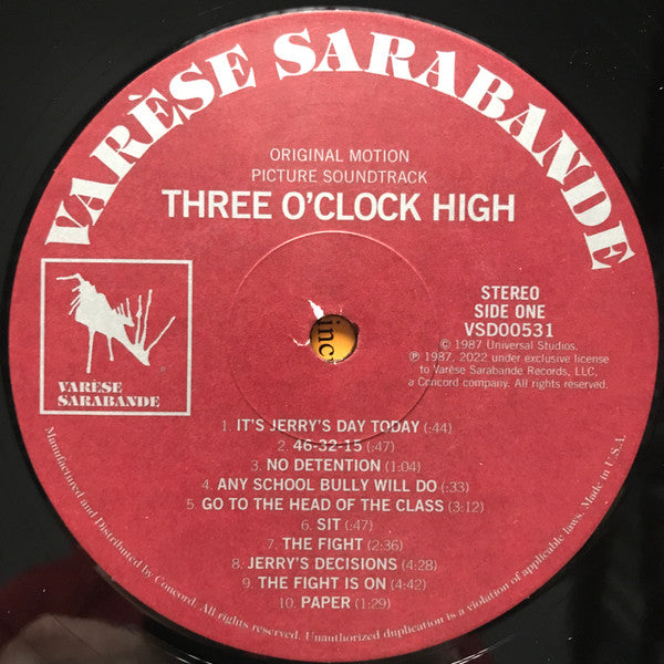 Three O'Clock High (Original Soundtrack) - Tangerine Dream
