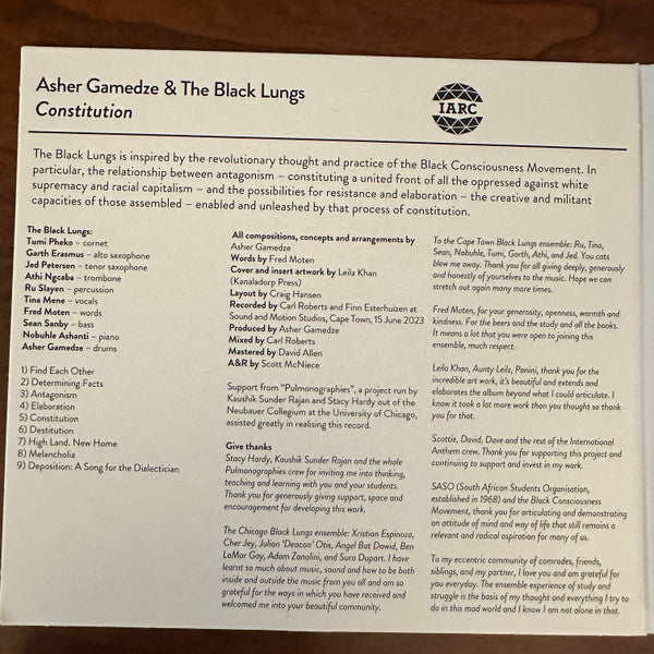 Constitution - Gamedze, Asher & the Black Lungs