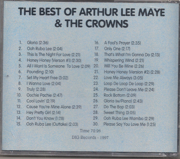 The Best Of Arthur Lee Maye And The Crowns - Maye, Arthur Lee & The Crowns