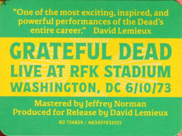 Rfk Stadium, Washington, Dc 6/10/73 (Live) - Grateful Dead