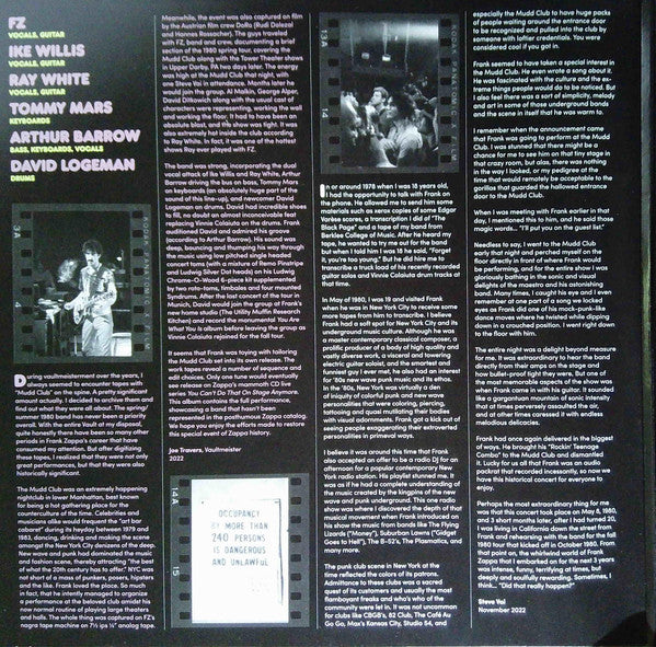 Zappa '80: Mudd Club - Zappa, Frank
