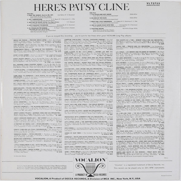 Here's Patsy Cline - Cline, Patsy