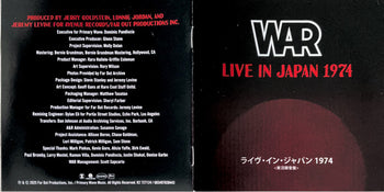 Live In Japan 1974 - War