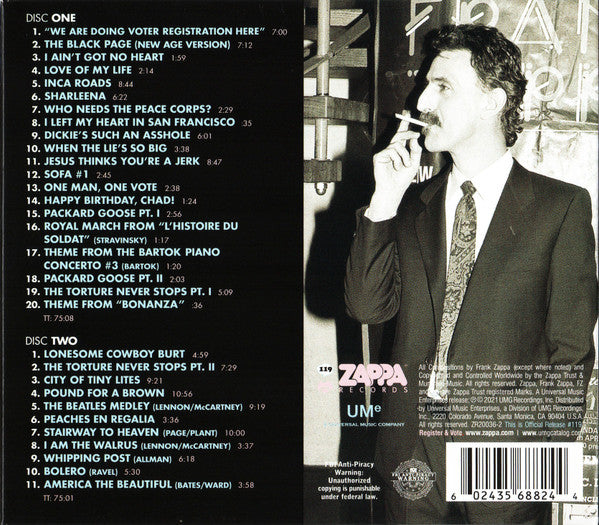 Zappa '88: The Last Us Show - Zappa, Frank