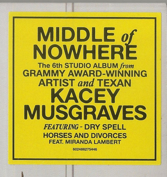 Middle of Nowhere - Musgraves, Kacey