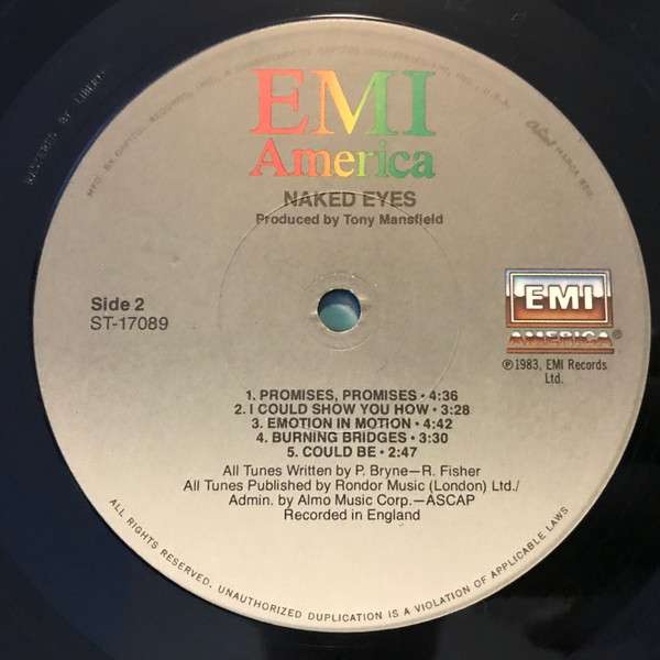 Naked Eyes - Naked Eyes