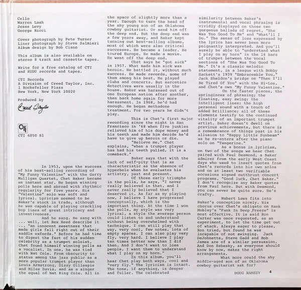 She Was Too Good To Me - Baker, Chet