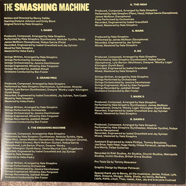 The Smashing Machine (Original Soundtrack) - Sinephro, Nala