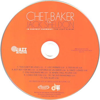 In Perfect Harmony: The Lost Album - Baker, Chet
